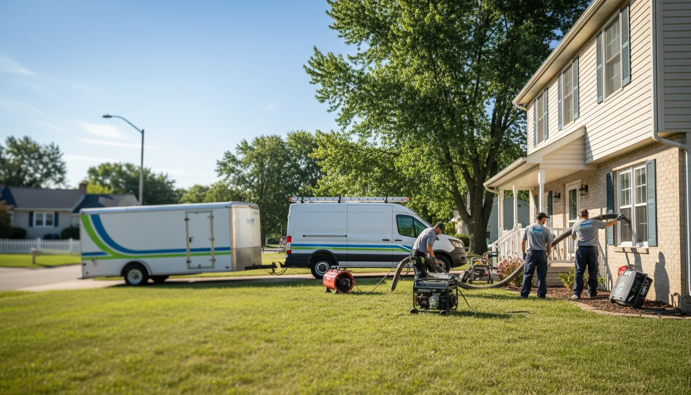 Flooded Basement Restoration And Cleanup With Repair in Boone Grove, IN near me